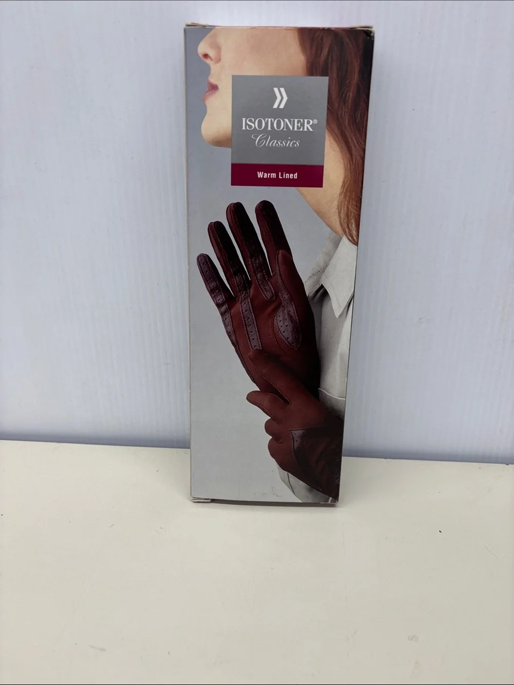 Isotoner Burgundy Warm Lined Gloves